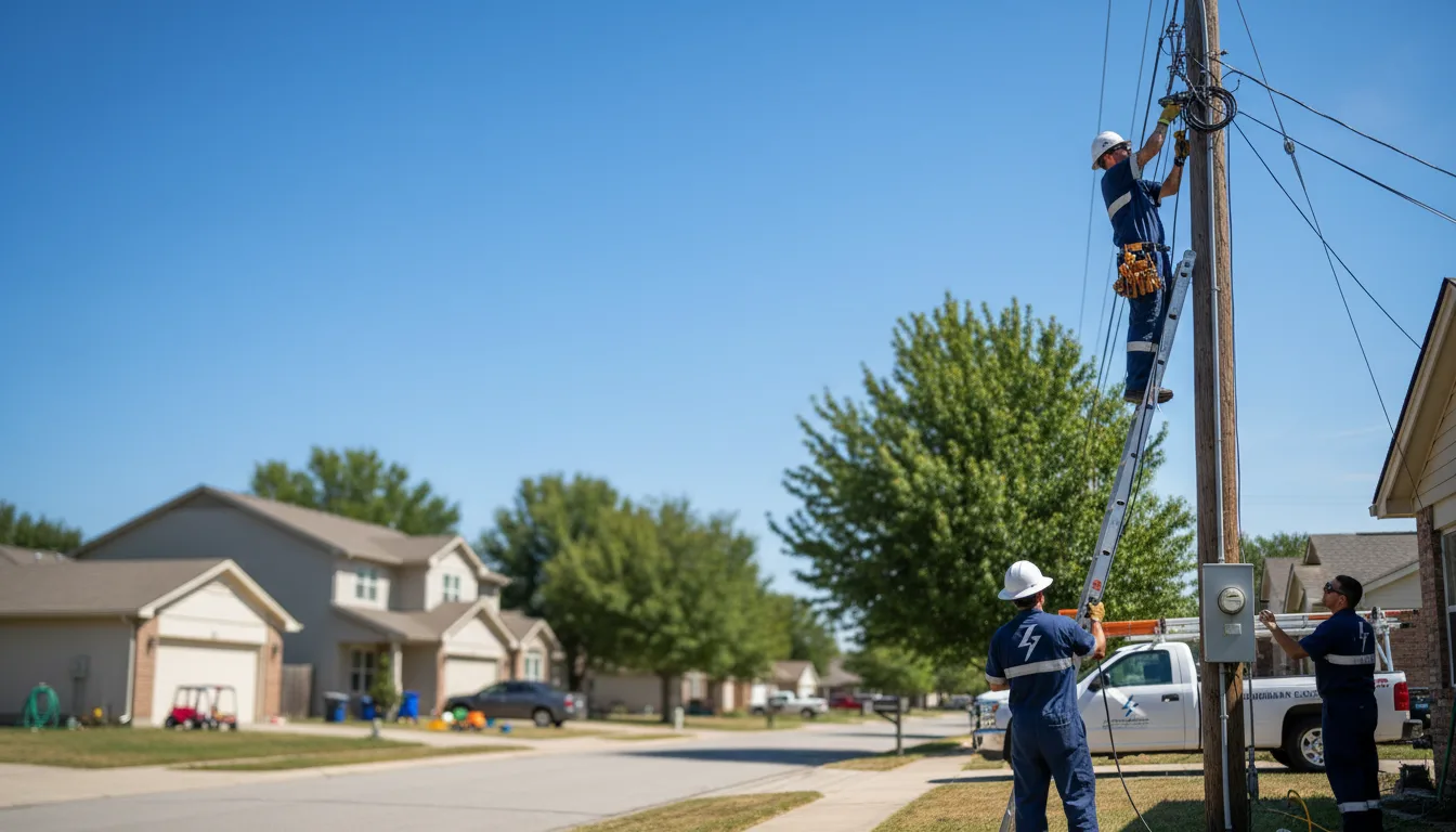 Residential electrician providing installation services in Nebraska City, NE